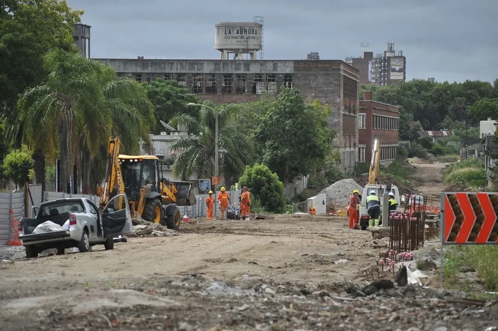 Obra en zona de Capurro. (Archivo)