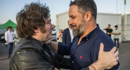 Javier Milei y Santiago Abascal.