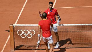 El saludo de Djokovic y Nadal tras el triunfo del serbio