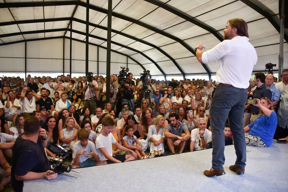 Lacalle en su última participación en el evento de Todos en febrero 2020