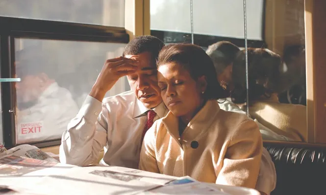Barack y Michelle Obama durante la campaña presidencial