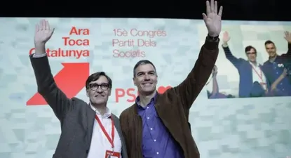 Salvador Illa y Pedro Sánchez