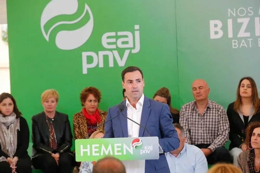 El candidato a Lehendakari por el PNV, Imanol Pradales.