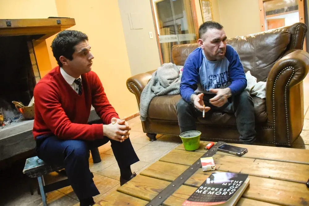 El Cachila con su abogado, Ignacio Morena