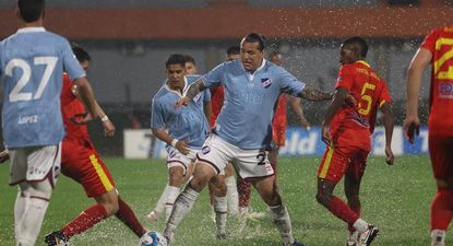 Federico Santander, de Nacional, ante Frontera Rivera por la Copa AUF Uruguay