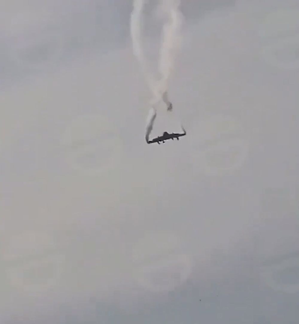 El momento en el que el avión caía en Georgia