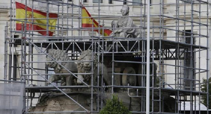 Restauración de la fuente de Cibeles