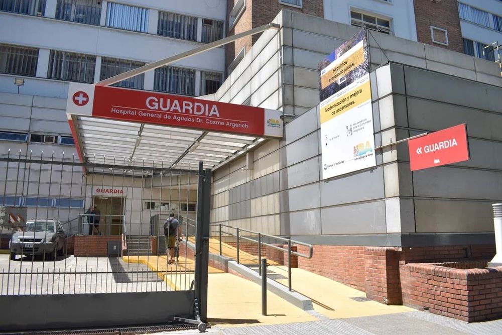 La guardia del Hospital Argerich, en la Ciudad de Buenos Aires