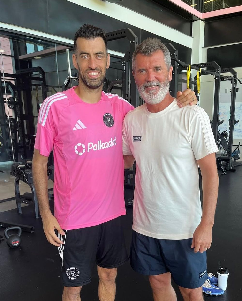 Sergio Busquets y Roy Keane Sergio Busquets y Roy Keane