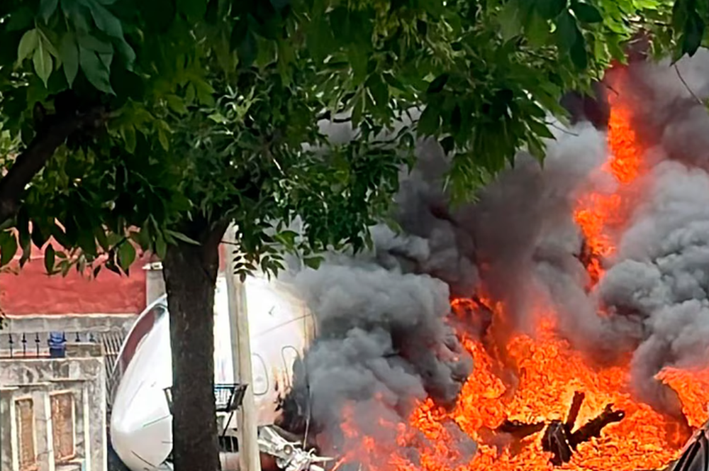Un avión privado que volvía de Punta del Este se despistó en San Fernando