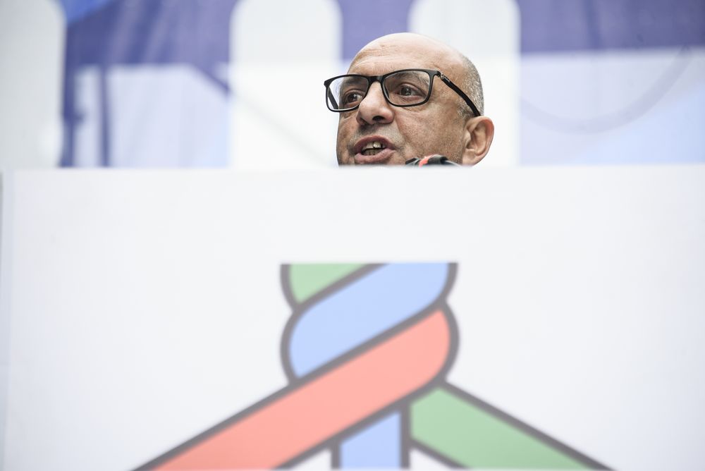 Marcelo Abdala en un acto del PIT-CNT. Archivo