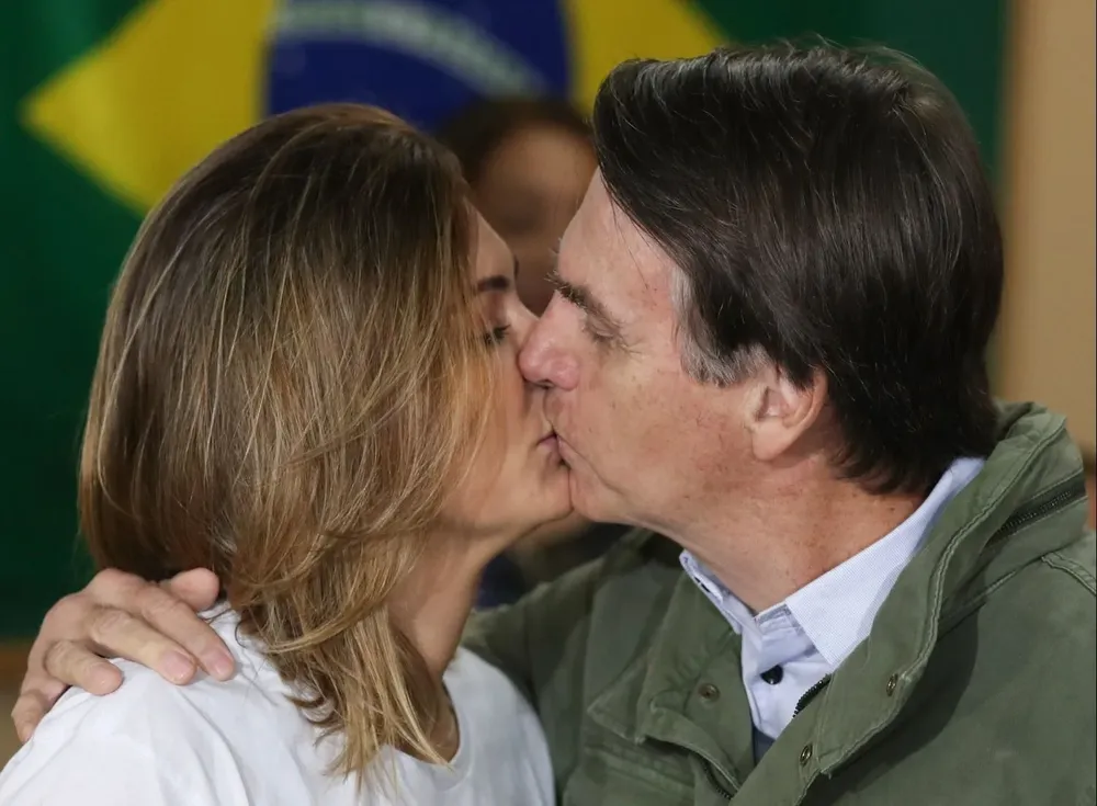 Michelle Bolsonaro, primera dama y esposa del nuevo presidente electo de Brasil, Jair Bolsonaro.