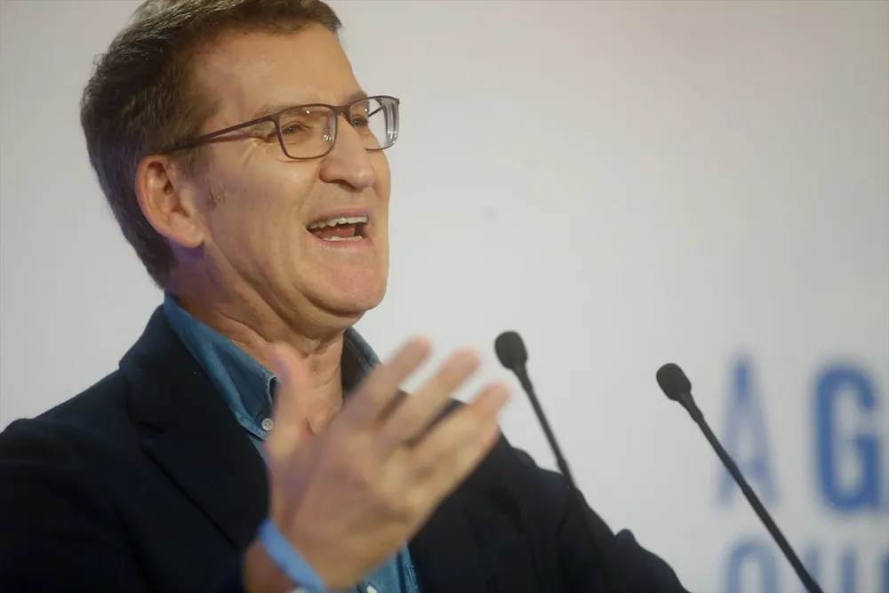 El líder del PP, Alberto Núñez Feijóo.