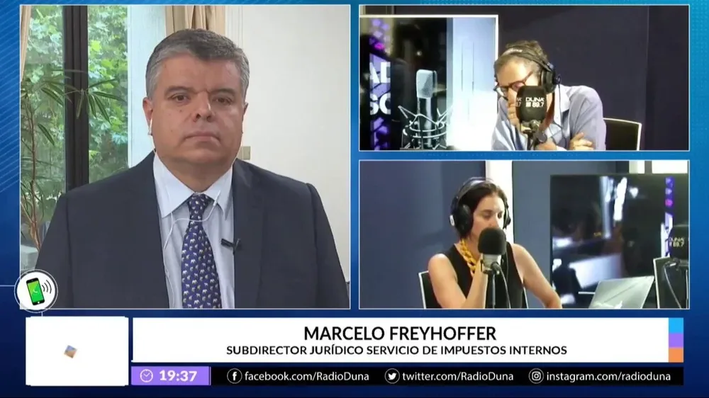 Marcelo Freyhoffer, subdirector jurídico del Servicio de Impuestos Internos fue quien informó sobre la detención de los empresarios corruptos.