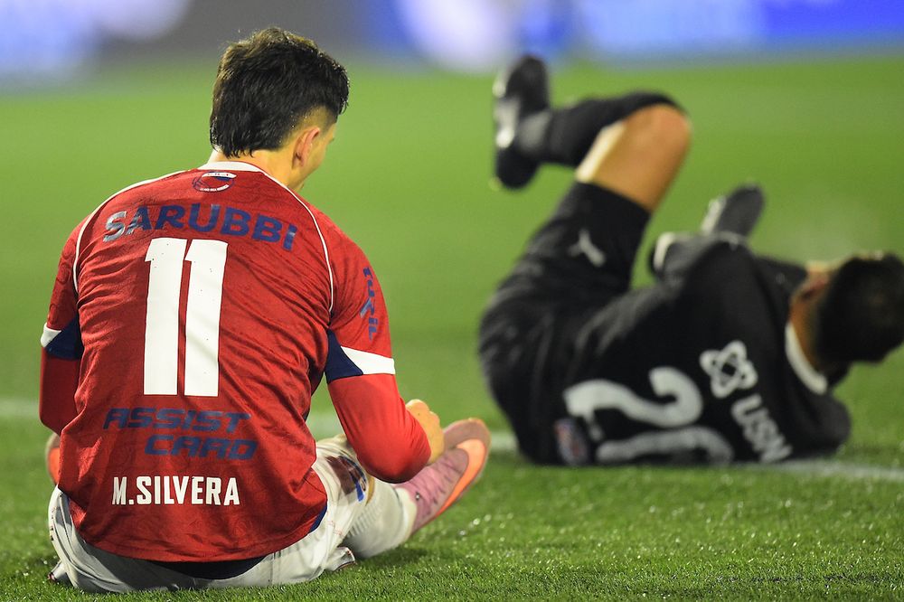 Maximiliano Silvera en el último partido ante Montevideo City Torque, por el Torneo Intermedio