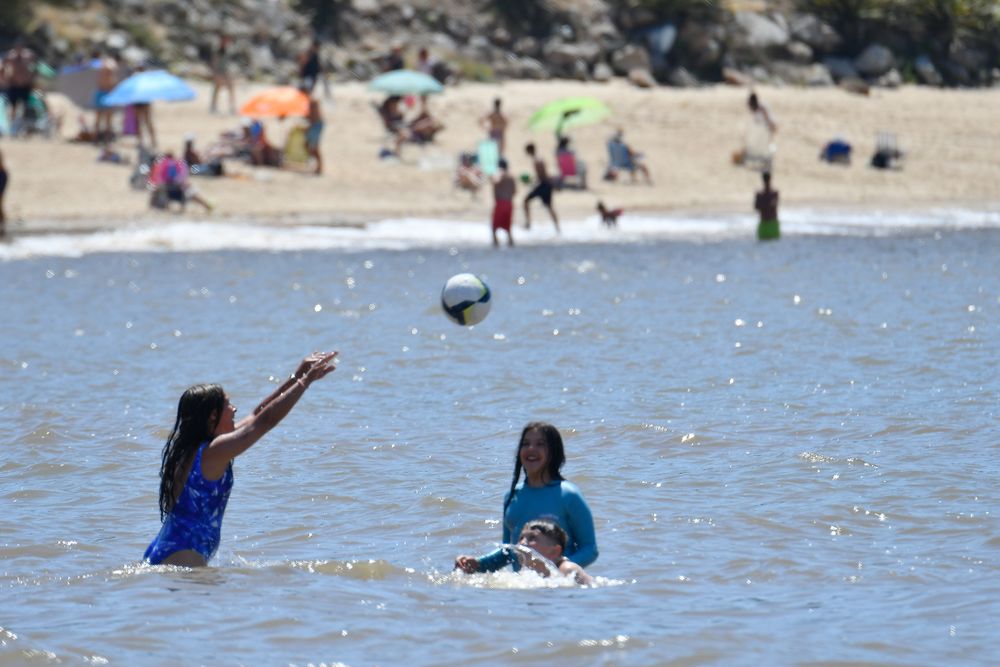 Calor, playa montevideo
