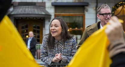 La líder opositora venezolana María Corina Machado en Oslo. EFE.