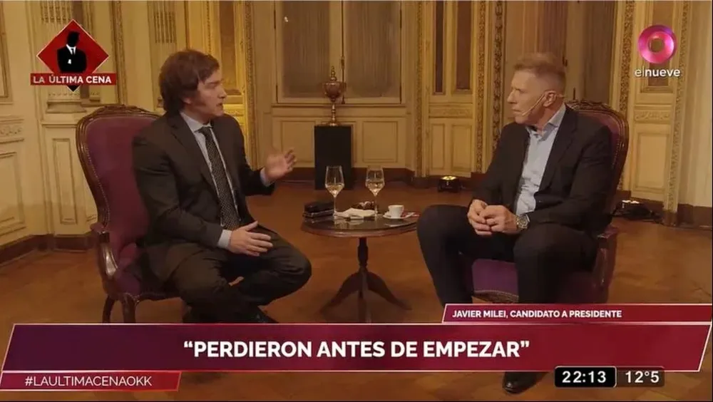 Javier Milei con Alejandro Fantino