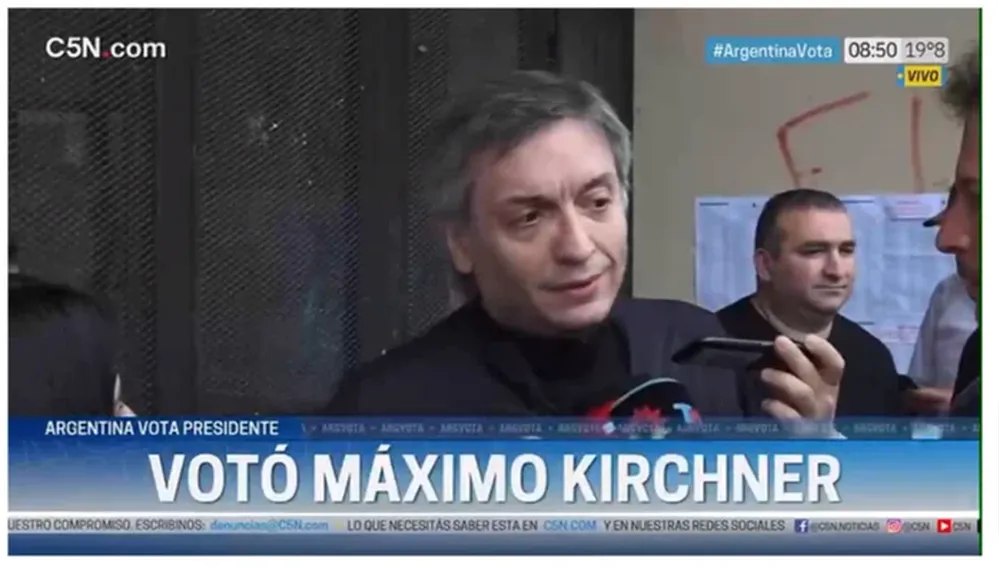 Votó Máximo Kirchner
