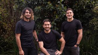 Juan Manuel Cat, Santiago Alcuri y Juan Pablo Bordaberry, fundadores de Tecspal