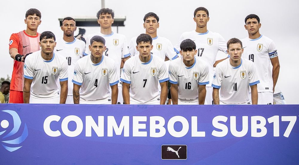 La selección uruguaya sub 17 en el Sudamericano de Paraguay