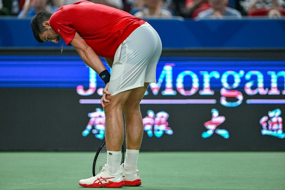 Novak Djokovic en el partido ente el español Jaume Munar en el Shanghai Masters Novak Djokovic en el partido ente el español Jaume Munar en el Shanghai Masters