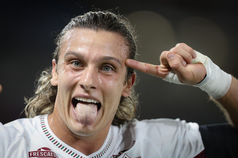 El festejo de Agustín Canobbio tras su gol a América de Cali