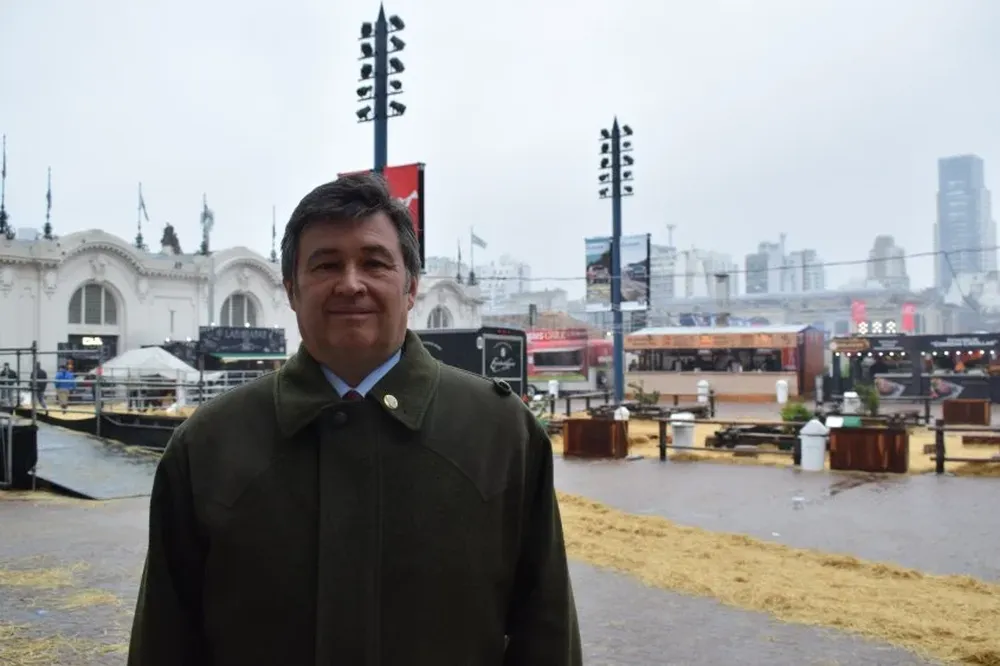 Daniel Pelegrina, presidente de la Sociedad Rural Argentina, anfitriona en la Expo Palermo.