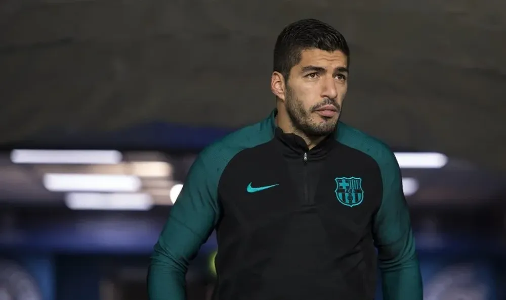 Suárez en el Etihad Stadium de Manchester City