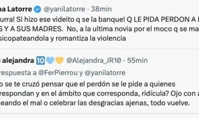 Tweet de Yanina Latorre