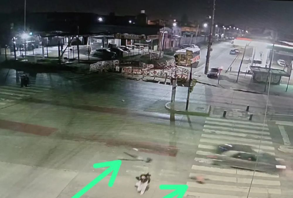 Instantes después del choque.