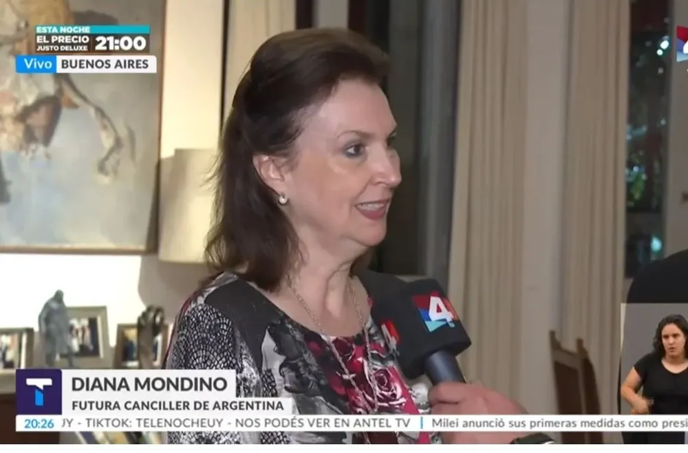 Diana Mondino, futura canciller argentina