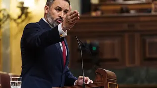 El presidente de Vox, Santiago Abascal.