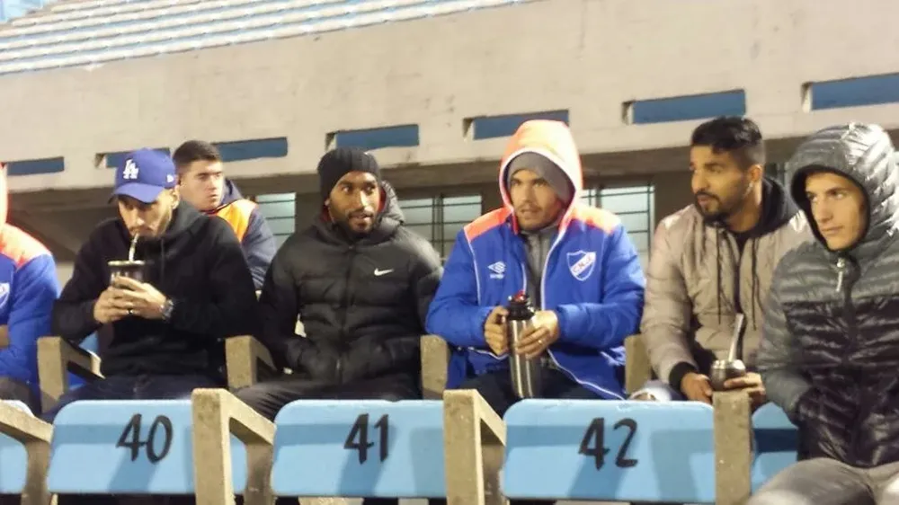 Cabaco, Rolin, González, Aguirre y Barcia en la Platea América