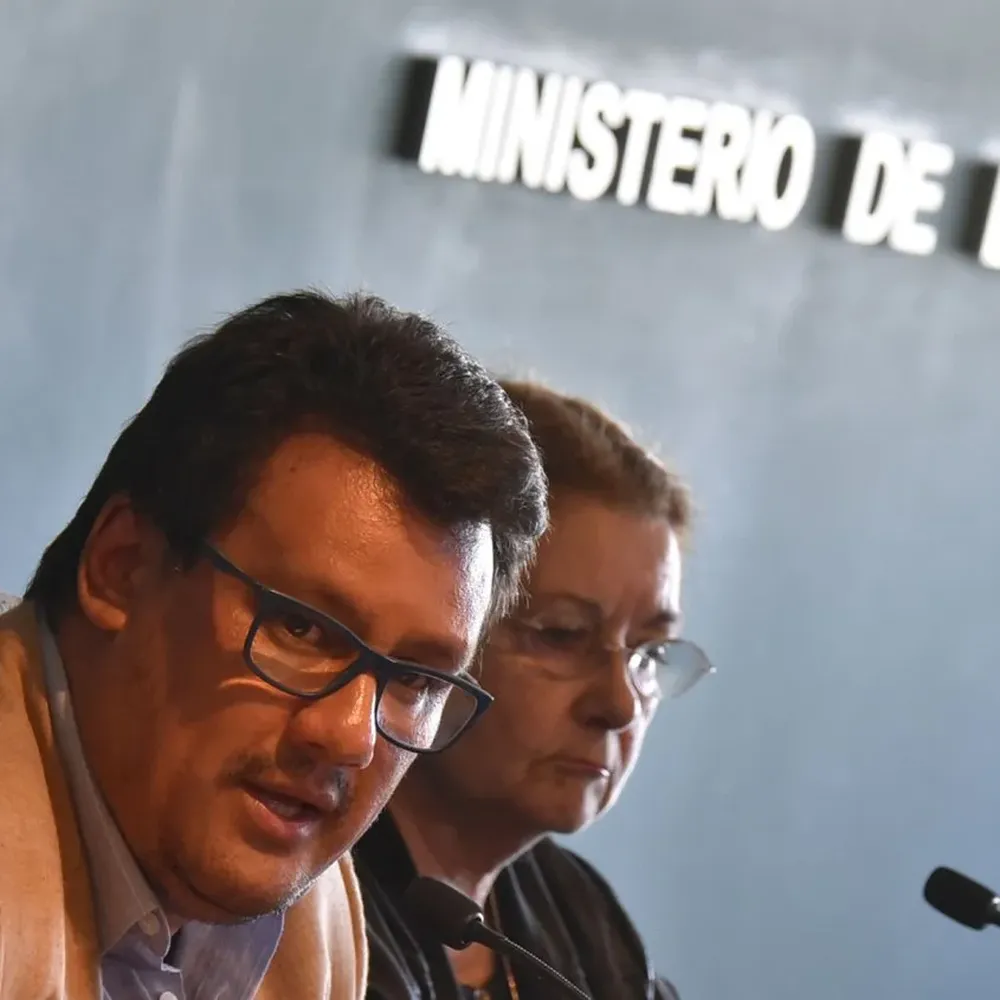 Edith Moraes y Pablo Maquieira en el Ministerio de Educación y Cultura