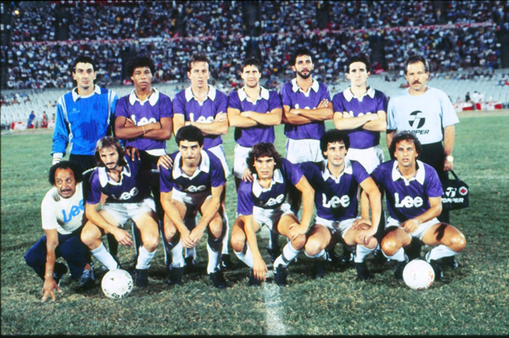 Pedrucci en Defensor, junto al Manteca Martínez