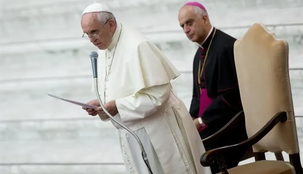 El papa Francisco durante una reunión en el Vaticano