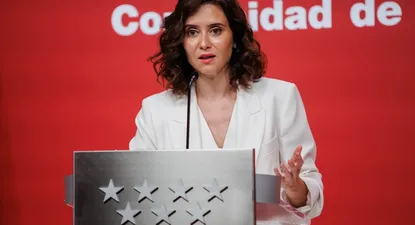 La presidenta madrileña, Isabel Díaz Ayuso