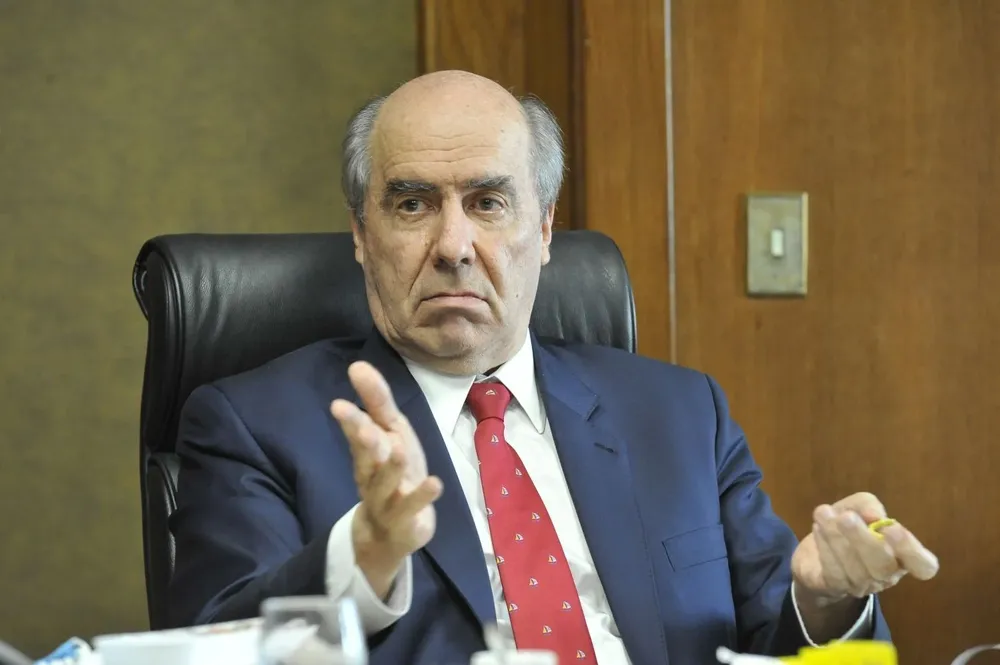 El presidente del Banco de Seguros del Estado, José Amorín Batlle.
