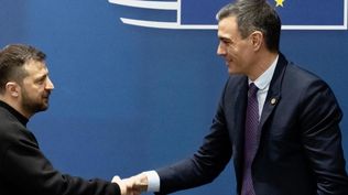 Pedro Sánchez y Volodimir Zelensky