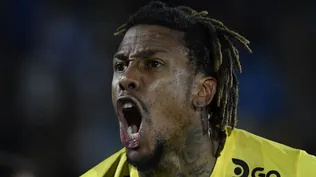 Abel Hernández durante su pasaje por Peñarol en el 2023. (Archivo)