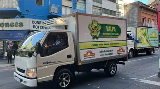 Movilización de distribuidores de pollo.