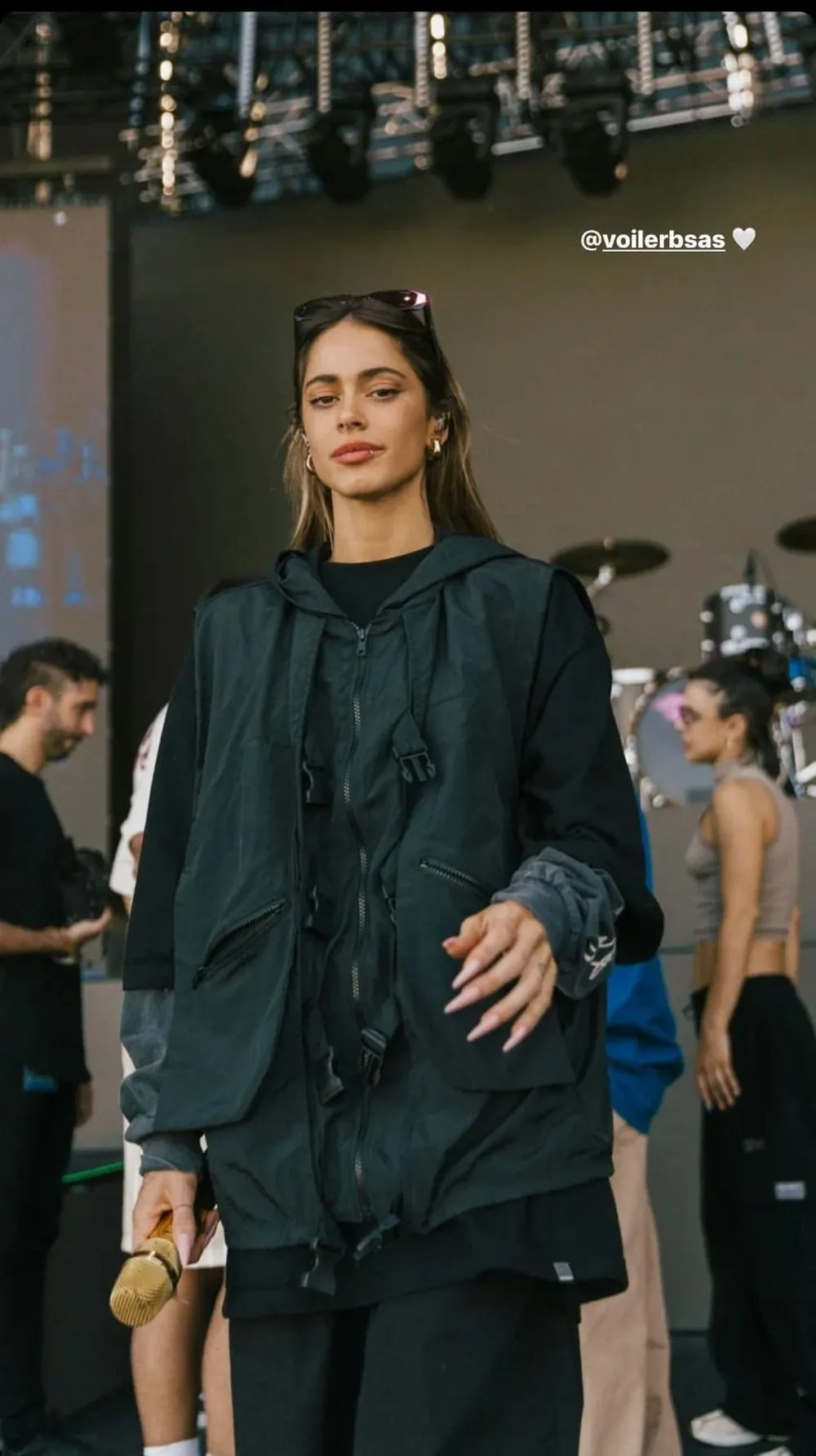 Tini compartió fotos de la previa a su show en el Centenario