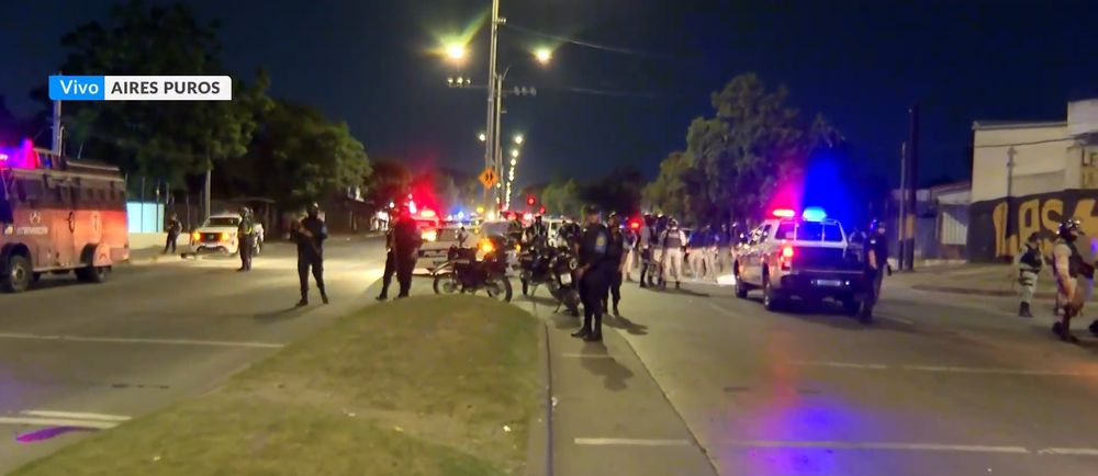 El operativo policial desplegado en Aires Puros