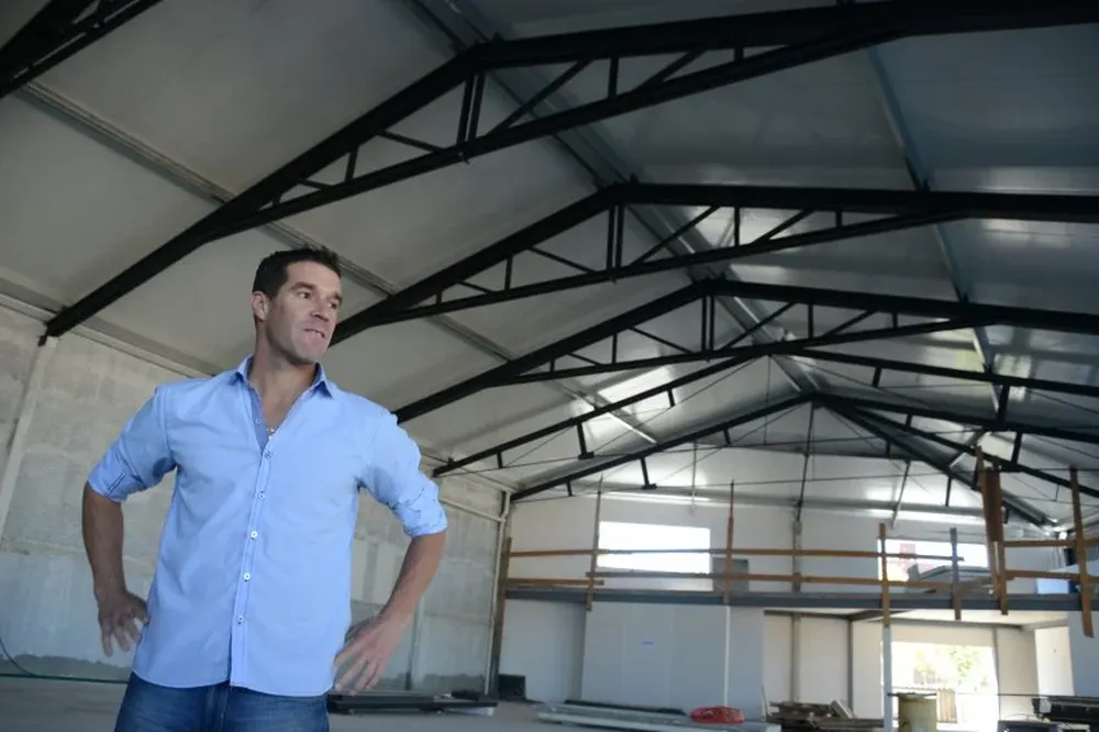 Andrés Scotti jugó como futbolista profesional hasta los 40 años