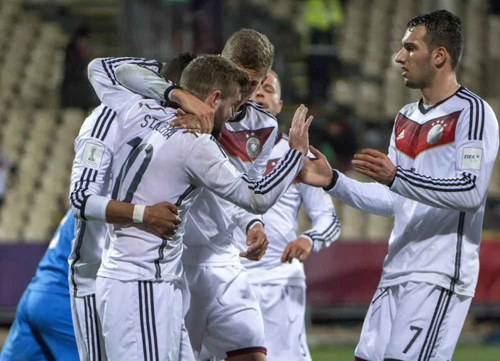 Festejo de los juveniles de Alemania