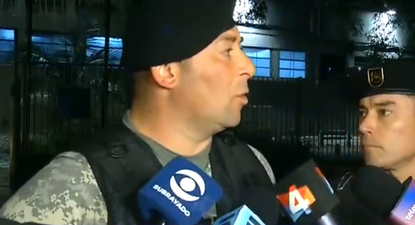 Jorge González, jefe del operativo del clásico, en una rueda de prensa tras el encuentro