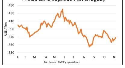 Soja: el precio, en un nivel bajo, mejoró.