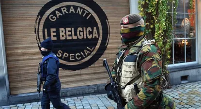 Continúa el patrullaje por las calles de Bruselas