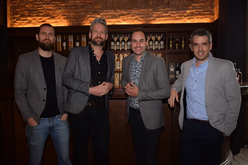 Mathias Leguizamon, Fraser Campbell, Federico Palleiro y Matias Mirabal